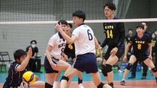 駿台学園が初戦突破　佐藤遥斗主将「初戦にしてはいい感じで入れました」／春高バレー