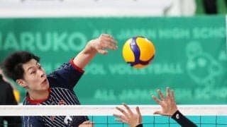 総体王者・東山２冠へストレート発進　麻野堅斗が２０７センチ大車輪！史上最年少日本代表候補は高さも速さもダテじゃない／春高バレー