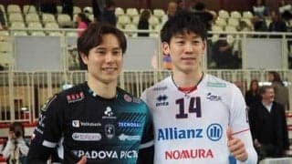 髙橋藍が石川祐希とバチバチ状態に。「僕が最初にサーブで狙い始めて、狙われるようになった」