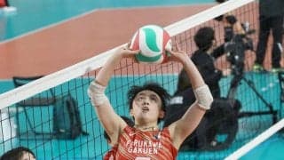 古川学園が２４年ぶりＶへあと２勝　準決勝からセンターコート　熊谷主将「ひと安心しています」／春高バレー