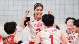 古川学園、２年連続の決勝　大エースのタピア「日本一を取るために頑張ります」／春高バレー