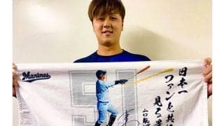 ロッテ山口航輝「日本一　ファンと共に　見る景色」　特技で“新年の俳句グッズ”制作