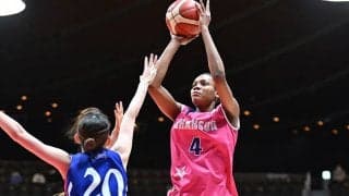 デビュー2戦で平均22.5得点をマークしたシャンソン化粧品のイゾジェ・ウチェ…「リバウンドとルーズボールを徹底していきたい」