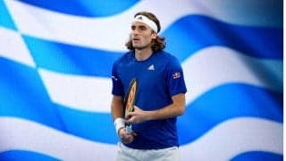 「え!日本のユニ着てる?!」全豪オープンに臨むチチパスがサッカー日本代表ユニ着用し大反響「行こうサムライ!!!」