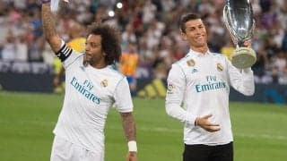 マルセロが新天地でC・ロナウドのセレブレーションを披露！ レアルで9年ともにプレー