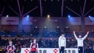 オールバスケで日本を元気に！　オールスターゲーム出場選手と車いす選手がデモンストレーション披露