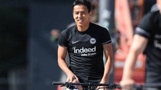 「最後のリアクション好き」「可愛すぎる」フランクフルトが長谷部誠のトレーニング映像をピックアップ「ハセはこのゲームが好きなんだ」