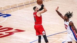 「NBAパリゲーム2023」が開催、ラビーンが30得点を残したブルズがピストンズを撃破