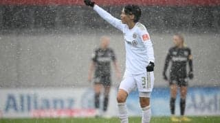 熊谷紗希、バイエルンに練習参加の高校生2人とスリーショット公開「ふたりとも期待の若手、将来楽しみ」