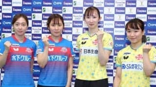 卓球女子のパリ五輪代表選考レースが激化。早田ひなが首位独走も、全日本でライバルたちの巻き返しなるか