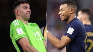 ムバッペがアルゼンチン守護神の下品ポーズを再現！W杯後に批判を集めたジェスチャーを笑いの種に