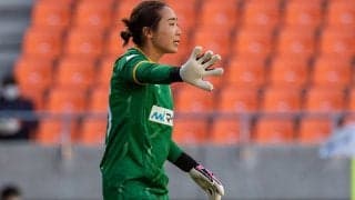 「私が守りきれば、負けることはない。GK松本真未子は冷静なプレーに、熱い思いを忍ばせる」