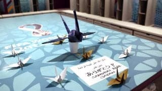 「意外と不器用」「苦手なのか」久保建英の表情が話題、W杯公式が日本代表の折り紙チャレンジを公開「諦めないで！」