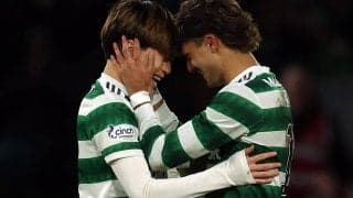 好調の古橋亨梧が今季22点目、リーグでは19点目！ コース変わるも冷静トラップから素早く打ち込む！