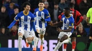 「もはや神だ」「何度見ても飽きない」三笘薫の劇的ヘッド弾を10台のカメラで！ 悔しがるGK、歓喜の三笘など臨場感たっぷり「これぞミトマジック」