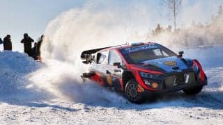 WRCスウェーデン：競技2日目を終えてヒョンデのブリーンが首位に浮上、勝田はコースオフしリタイア