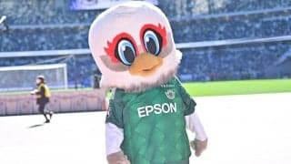 「気づけないww」横浜FMと松本山雅のマスコットが記念撮影した「もう一つのJ3クラブマスコット」が正面からでは判別できない！ 独特過ぎる形に出た突っ込みの声