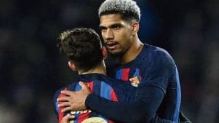 21戦わずか7失点… バルサが今節も完封勝利、指揮官はDFアラウホ絶賛「全てを保証してくれる」