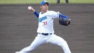 初球あわや大飛球「危なかった」　中日ドラ1仲地、誕生日に故郷“完全デビュー”