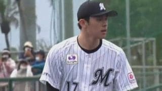 膝元ぶち込む弾丸「誰が打てんねん」　朗希vs村上…いきなり160キロに騒然「エグすぎ」