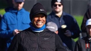 プロアマ上がり2ホール“打たず” ウッズは7カ月ぶりツアーに不安も？