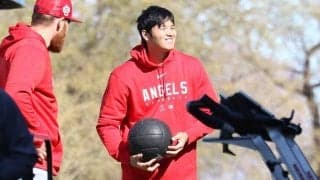 【MLB】大谷翔平は「グレートだった」　キャンプ初日37球を捕手絶賛「スプリット素晴らしい」