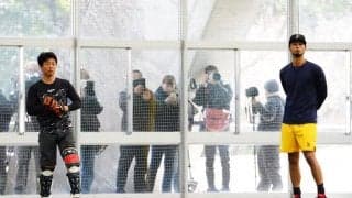 ダルビッシュがハム時代の“相棒”と練習　愛あるイジリも炸裂「リリースおかしい」