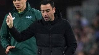 チャビ、ユナイテッド戦先勝ならず　「この試合を落ち着かせたかったが…」