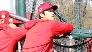 【MLB】大谷翔平、打撃練習“おかわり”「お疲れ様でした」　フリー打撃は4本の柵越え