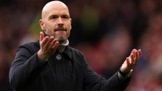 「一緒にバルサを倒そう」　レスター戦後のテン・ハグがピッチ去り際に呼びかけ