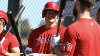 【MLB】大谷翔平の特大140m弾にトラウト衝撃「吹っ飛ばしたぞ」　初の実戦打撃はマルチ発進