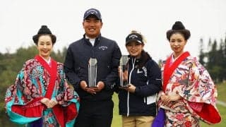 河本きょうだいペアV 賞金2000万円ゲット／チャリティゴルフ