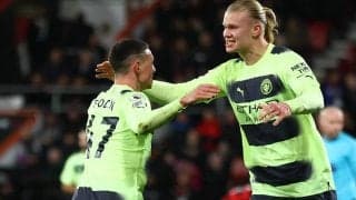 ハーランドがクラブのプレミア年間最多ゴール記録樹立となる27ゴール目、シティがボーンマスを一蹴《プレミアリーグ》