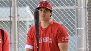 【MLB】大谷翔平、実戦形式で左越え打　左手痺れながらも驚愕パワー、27日OP戦は「3番・DH」