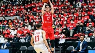 日本がバーレーンに勝利、5連勝でW杯アジア地区予選終了…須田侑太郎が6本の3Pなどで20得点