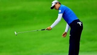 2ホール連続チャンス逃しに顔しかめるも… 笹生優花が日本勢トップの2位発進