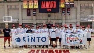 「A東京×KINTO バスケットボールクリニック」が開催…カークと岡本が中学生を指導