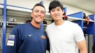 【WBC】大谷翔平、ヌートバーが侍ジャパン合流　佐々木朗希の“たっちゃんTシャツ”に満面の笑み「よろしくお願いします」