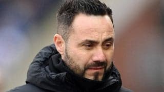 三苫ブライトン、デ・ゼルビ監督に1試合のベンチ入り禁止と罰金処分