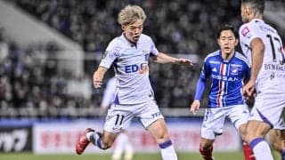 「コレ凄かった！味方すら欺いてた」広島MF満田誠のポスト直撃の「直接FKのアイデア」絶賛！ 横浜FMサポーターも、「これは控えめに言って心臓止まった」と驚く