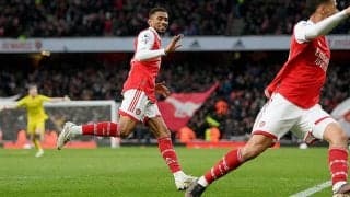 アーセナルがネルソンの劇的後半AT弾で2点差引っくり返す大逆転勝利！　途中投入2選手の大仕事で5pt差維持《プレミアリーグ》