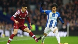 【プレミアリーグ】「彼は再びベストの状態に」三笘薫、スライディングで4試合ぶり6点目　先制PKも奪取で4発快勝に貢献「常に脅威」