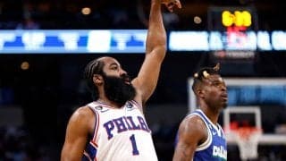 大接戦でシクサーズがバックスの16連勝をストップ…ハーデンがトリプルダブル級の活躍