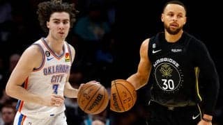 サンダーが接戦の末にウォリアーズ撃破…ギディーが記録的トリプルダブル達成、カリーは3P10本成功も実らず