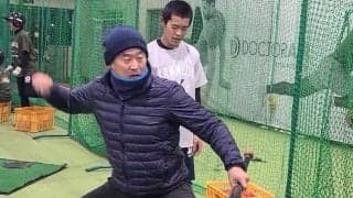 バッティングで投球フォームの“悪癖”矯正　元虎コーチ伝授…「膝の割れ」防ぐ練習法
