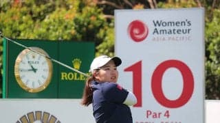 寺岡沙弥香が2打差5位発進／アジア女子アマ