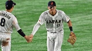 大谷翔平も頭抱えて唖然…ヌートバーの“超絶美技”は「空飛んだ」「エグすぎ」