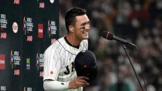 ヌートバー、お立ち台で絶叫「ニッポンダイスキ！」　2安打＆好守で侍けん引