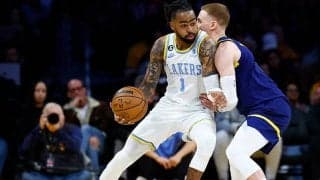 ケガ人が続くレイカーズに朗報…先発PGのラッセルがラプターズ戦から復帰