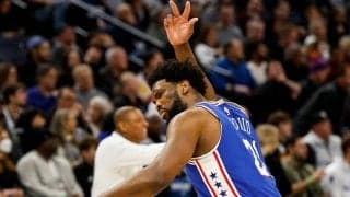 土壇場でフェイダウェイジャンパーを炸裂したエンビード…シクサーズがブレイザーズに大逆転勝利